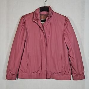London Fog Vintage Pink Mauve Convertible Coat